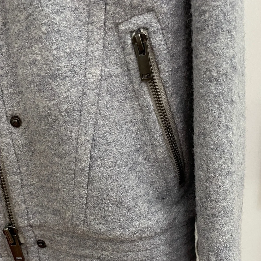 Banana Republic Oversized Light Blue Wool Blend Jacket.